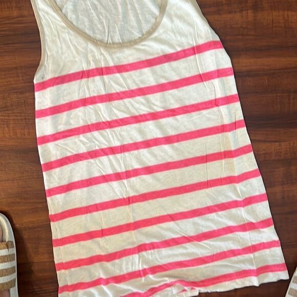 J. Crew Womens Tank - Pink Striped Thin Summer Tank - Size Small - Picture 3 of 3
